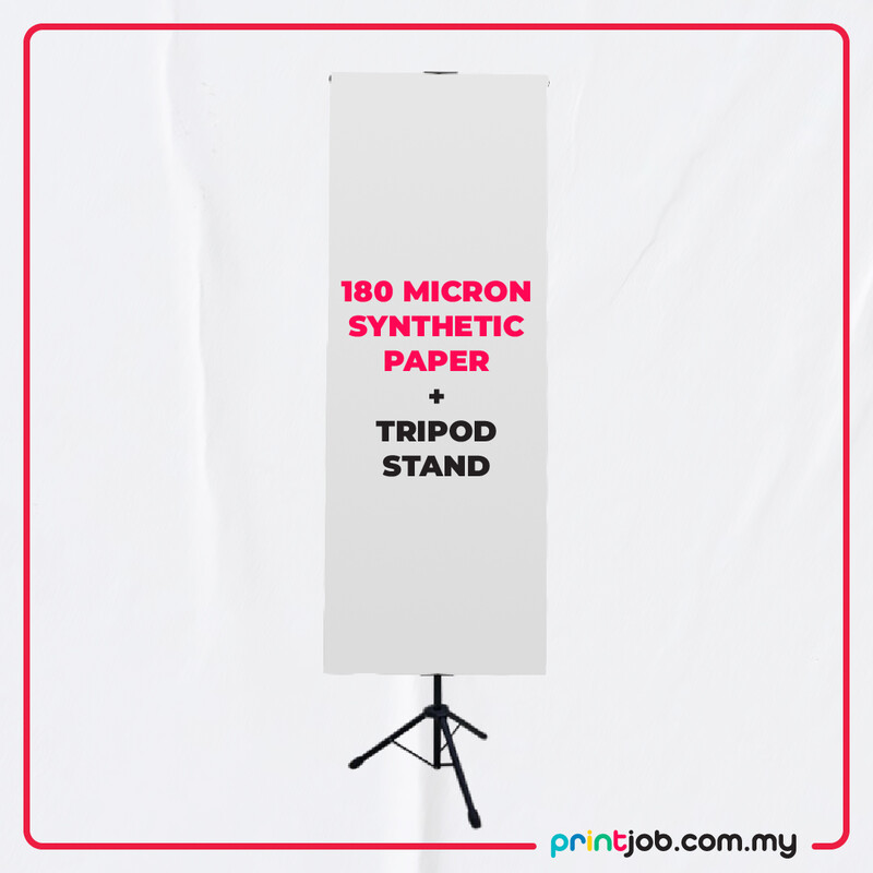 Synthetic Photo Paper 180 micron + Tripod Stand